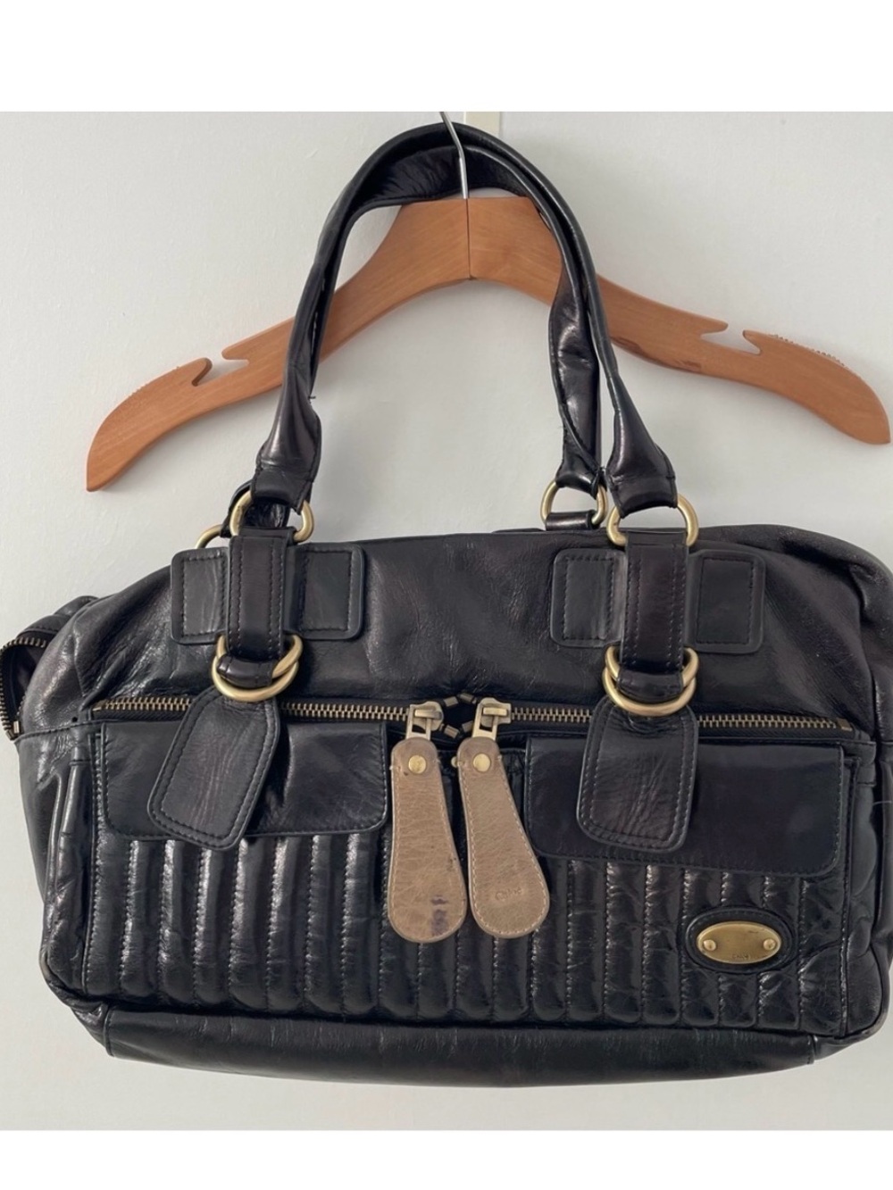 Chloe Two Toned Bay Purse